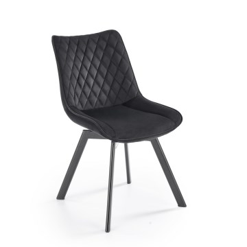 Drehbarer Esszimmerstuhl OMBRA, 1 Stück, schwarz
