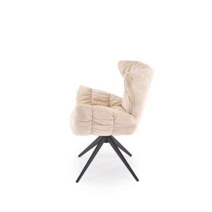 Drehbarer Esszimmerstuhl SETA, 1 Stück, beige