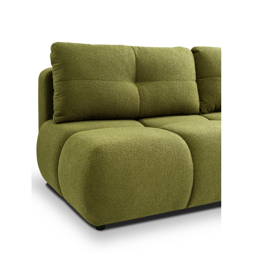 Dreisitzer-Klappsofa mit Stauraum NUORO grün