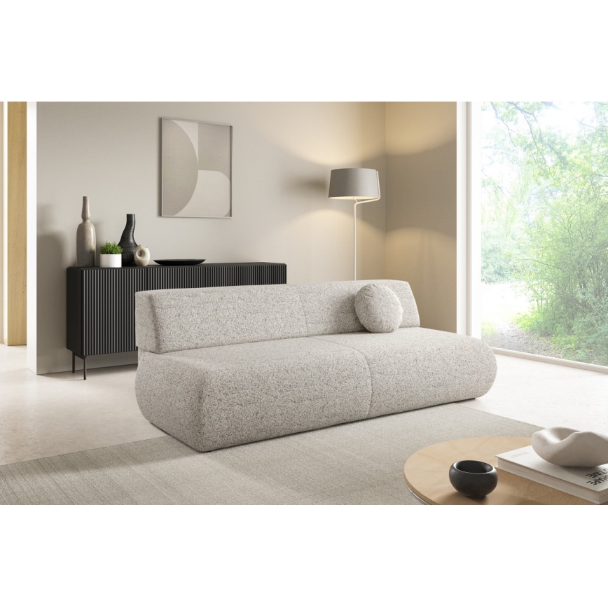 Dreisitzer-Klappsofa mit Stauraum PRATO beige