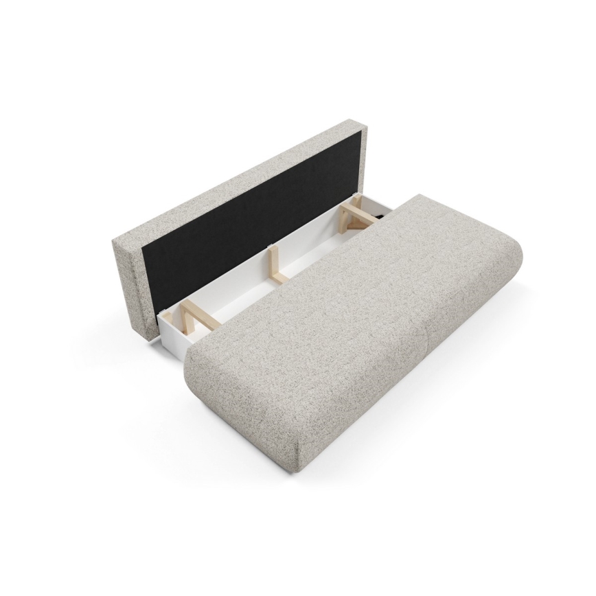 Dreisitzer-Klappsofa mit Stauraum PRATO beige