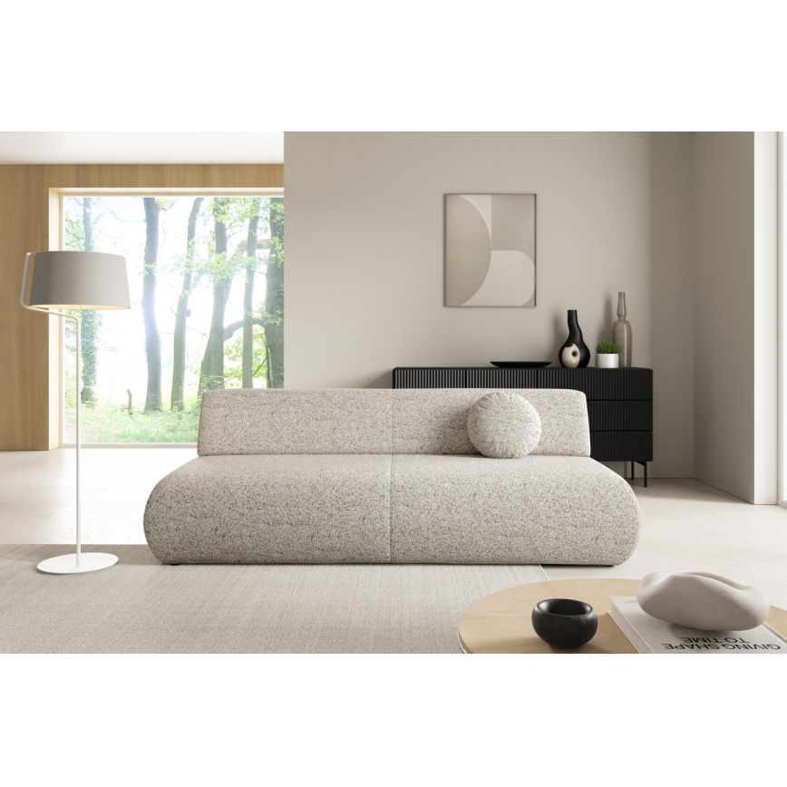 Dreisitzer-Klappsofa mit Stauraum PRATO beige