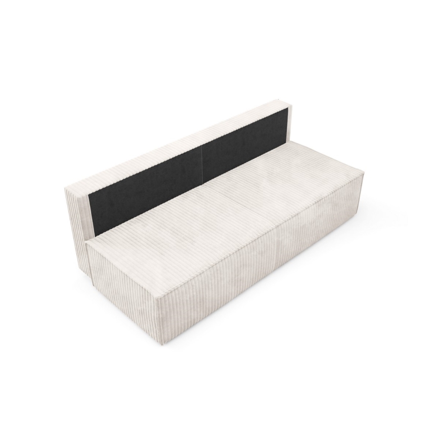 Dreisitzer-Klappsofa mit Stauraum TERAMO beige
