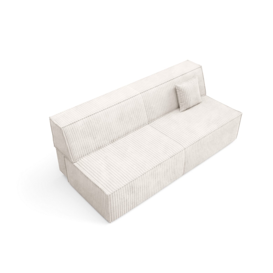 Dreisitzer-Klappsofa mit Stauraum TERAMO beige