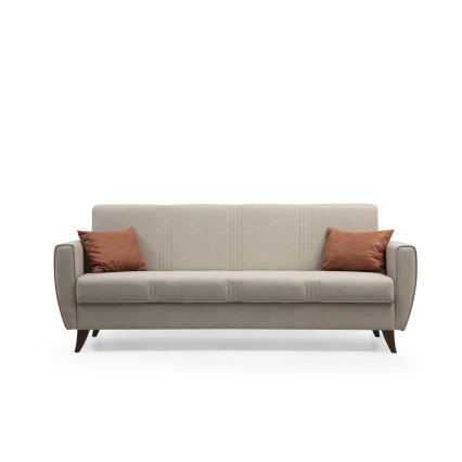 Dreisitziges Schlafsofa KORFU, beige