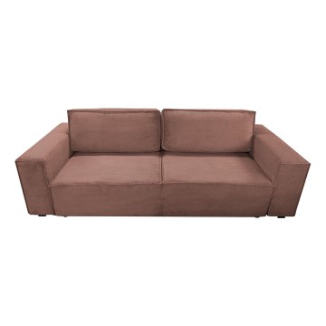 Dreisitziges Schlafsofa mit Stauraum RONDA, rot