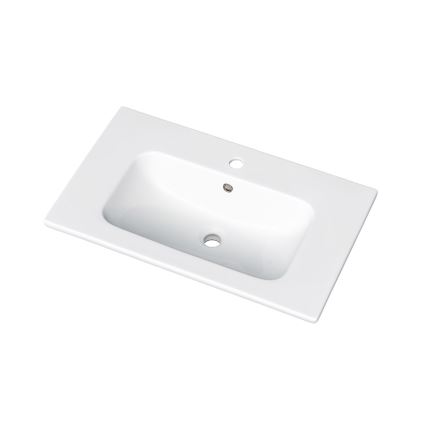 Dřevojas - Badeunterschrank mit Waschbecken BANO 78x47 cm weiß