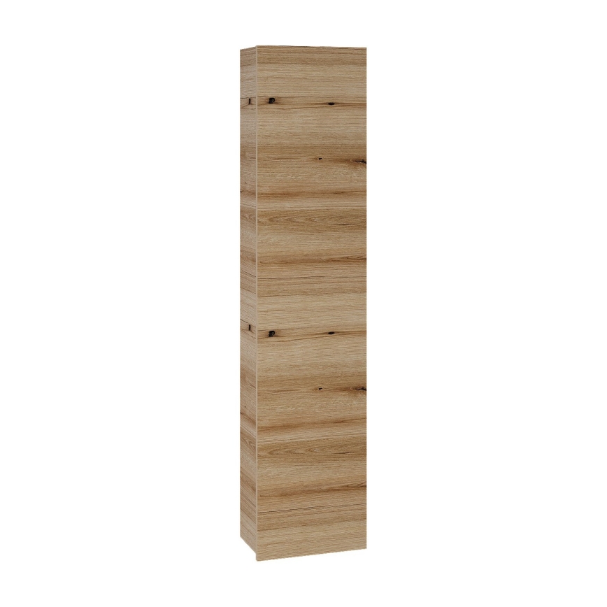 Dřevojas - Hängender Badezimmerschrank ZYLO 35x155 cm Eiche