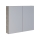 Dřevojas - Spiegelschrank NEXI 80x68 cm dunkle Eiche