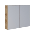 Dřevojas - Spiegelschrank NEXI 80x68 cm, Eiche