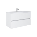 Dřevojas - Waschtischunterschrank mit Waschbecken BANO 100x47 cm weiß