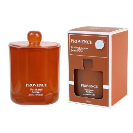 Duftkerze PATCHOULI BERNSTEIN 180 g, 25 Stunden Brenndauer