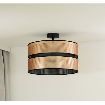 Duolla - Aufbauleuchte COPPER SHINY 1xE27/15W/230V d 40 cm kupfern/schwarz