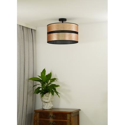 Duolla - Aufbauleuchte COPPER SHINY 1xE27/15W/230V d 40 cm kupfern/schwarz