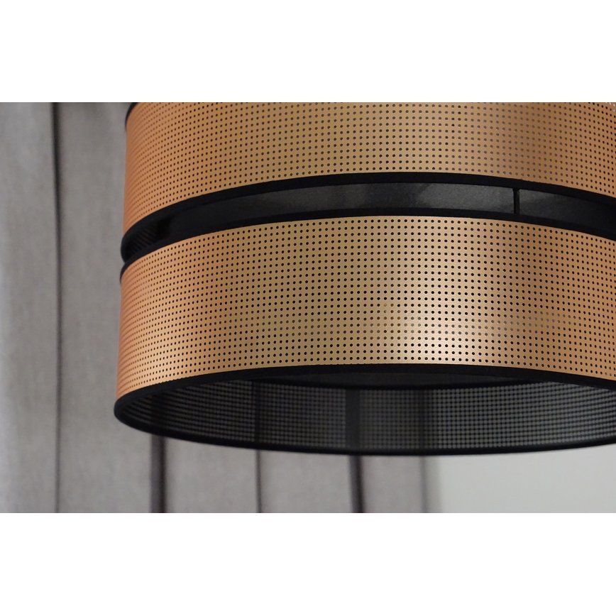 Duolla - Aufbauleuchte COPPER SHINY 1xE27/15W/230V d 40 cm kupfern/schwarz