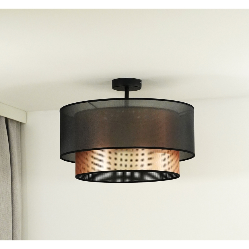 Duolla - Aufbauleuchte COPPER SHINY 1xE27/15W/230V d 45 cm braun/kupfern