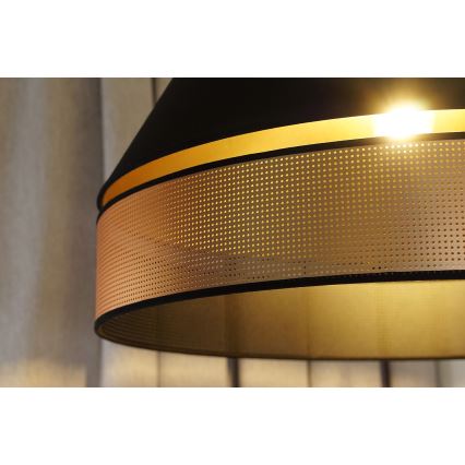 Duolla - Aufbauleuchte COPPER SHINY 1xE27/15W/230V d 60 cm schwarz/kupfern