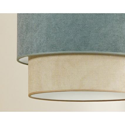 Duolla - Aufbauleuchte CORDUROY 1xE27/15W/230V d 40 cm blau/beige