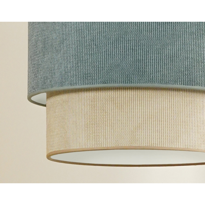 Duolla - Aufbauleuchte CORDUROY 1xE27/15W/230V d 40 cm blau/beige