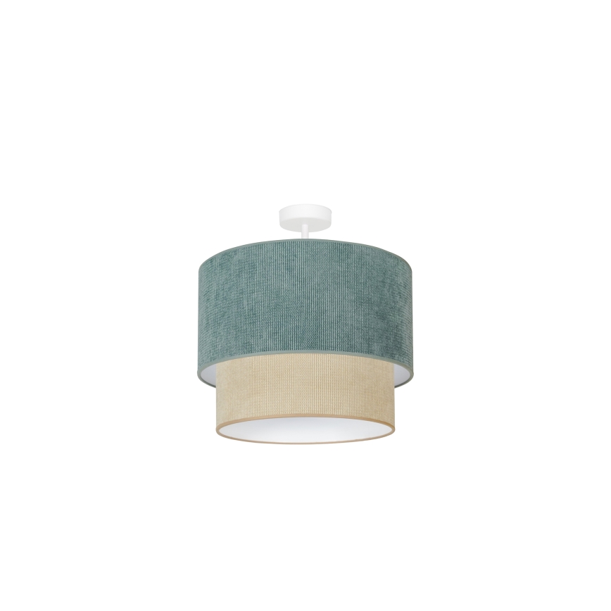 Duolla - Aufbauleuchte CORDUROY 1xE27/15W/230V d 40 cm blau/beige