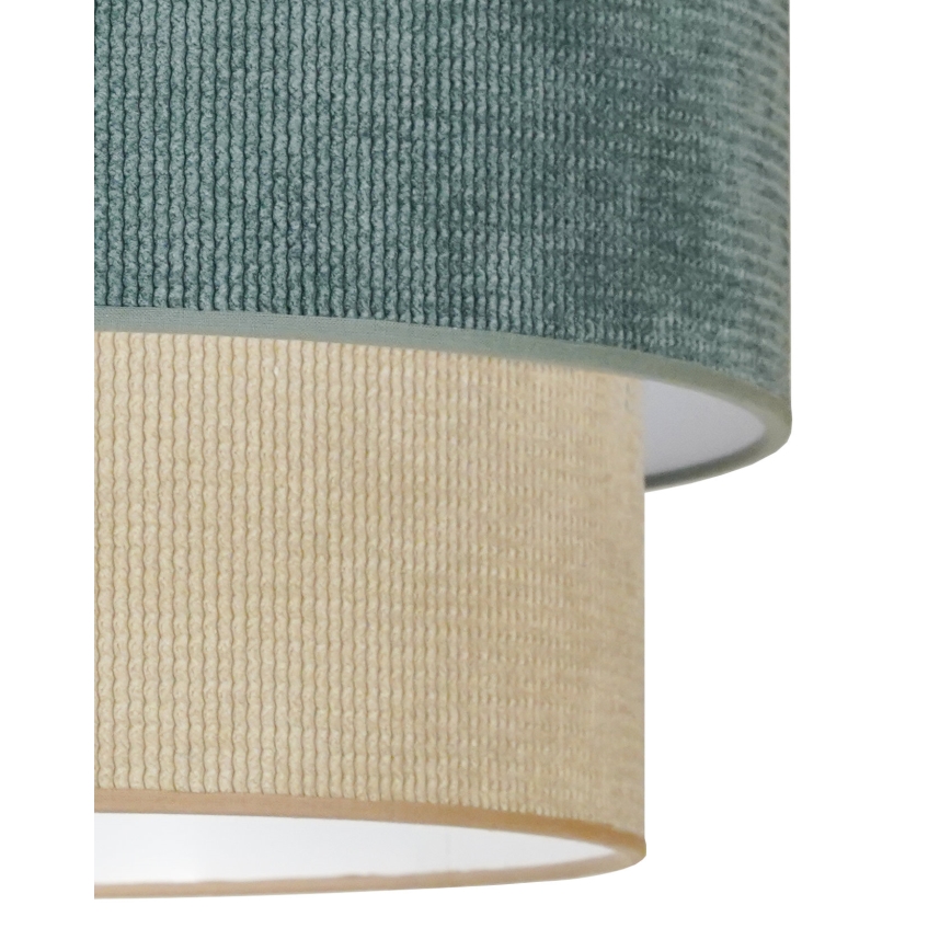Duolla - Aufbauleuchte CORDUROY 1xE27/15W/230V d 40 cm blau/beige