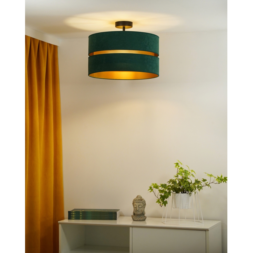 Duolla - Aufbauleuchte DUO 1xE27/15W/230V d 40 cm grün/golden