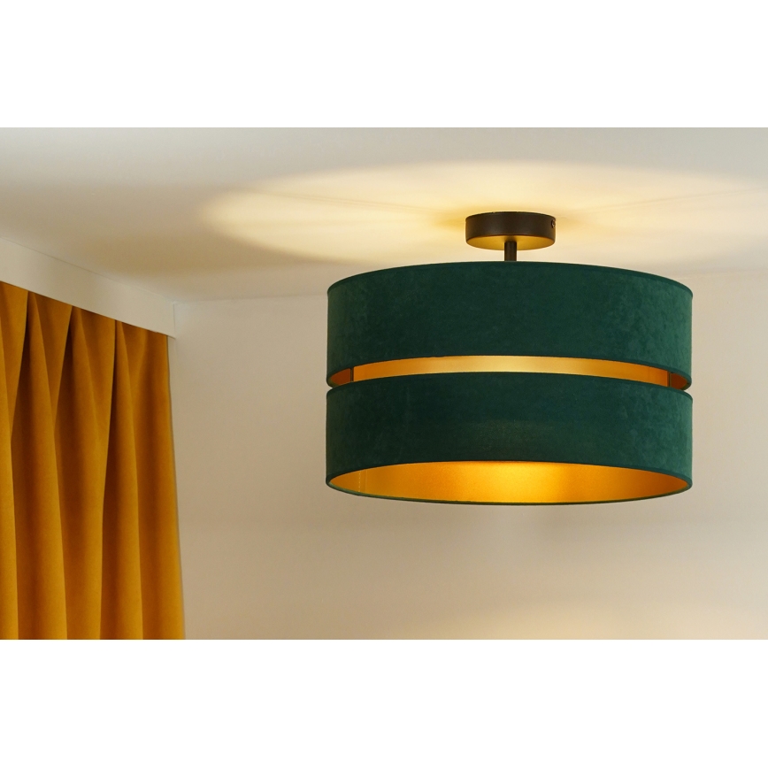 Duolla - Aufbauleuchte DUO 1xE27/15W/230V d 40 cm grün/golden