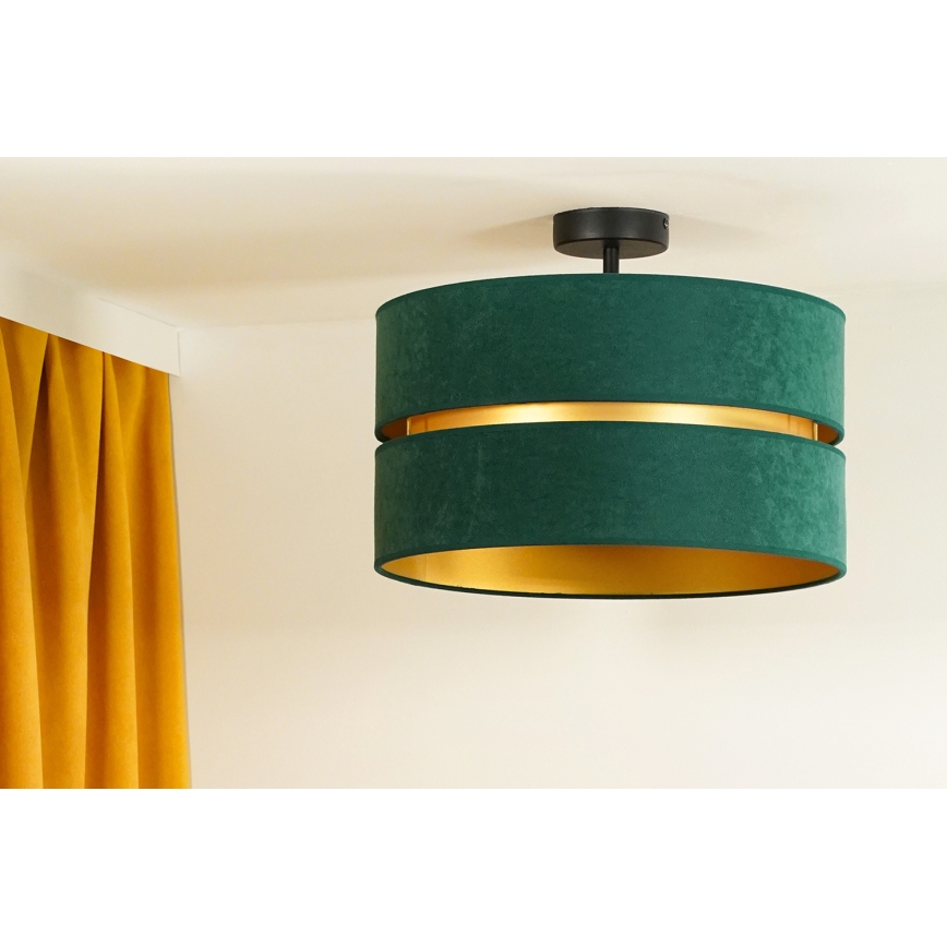 Duolla - Aufbauleuchte DUO 1xE27/15W/230V d 40 cm grün/golden