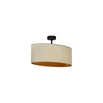 Duolla - Aufbauleuchte OVAL VEGAN 1xE27/15W/230V beige