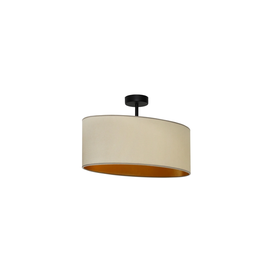 Duolla - Aufbauleuchte OVAL VEGAN 1xE27/15W/230V beige