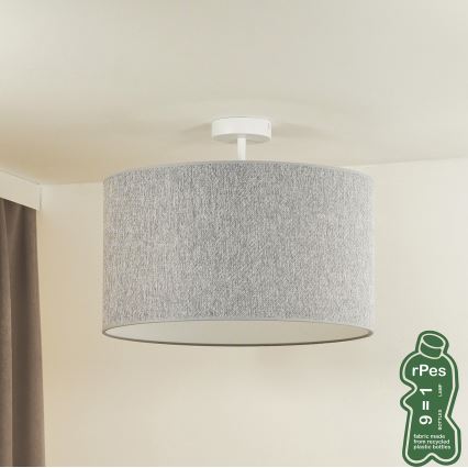 Duolla - Aufbauleuchte ROLLER ECO RECYCLING 1xE27/15W/230V d 45 cm grau