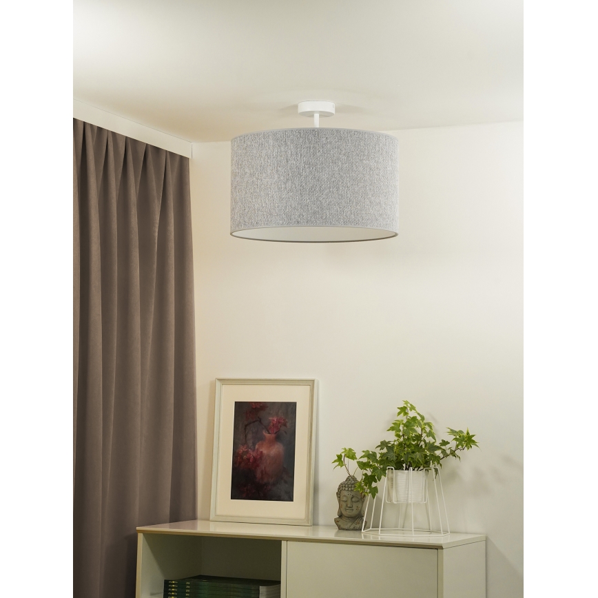 Duolla - Aufbauleuchte ROLLER ECO RECYCLING 1xE27/15W/230V d 45 cm grau