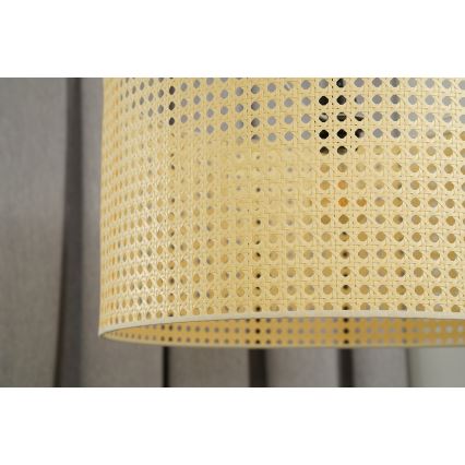 Duolla - Aufbauleuchte ROLLER RATTAN 1xE27/15W/230V d 45 cm beige