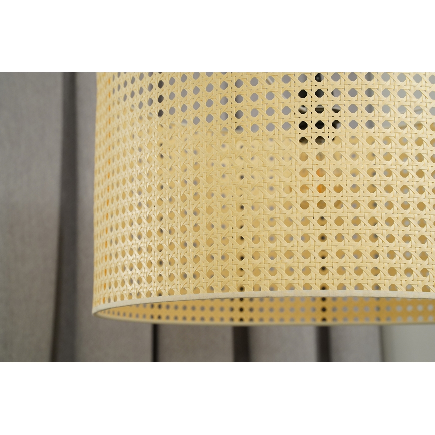 Duolla - Aufbauleuchte ROLLER RATTAN 1xE27/15W/230V d 45 cm beige