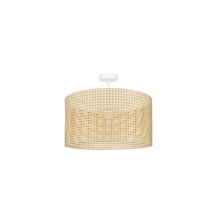 Duolla - Aufbauleuchte ROLLER RATTAN 1xE27/15W/230V d 45 cm beige