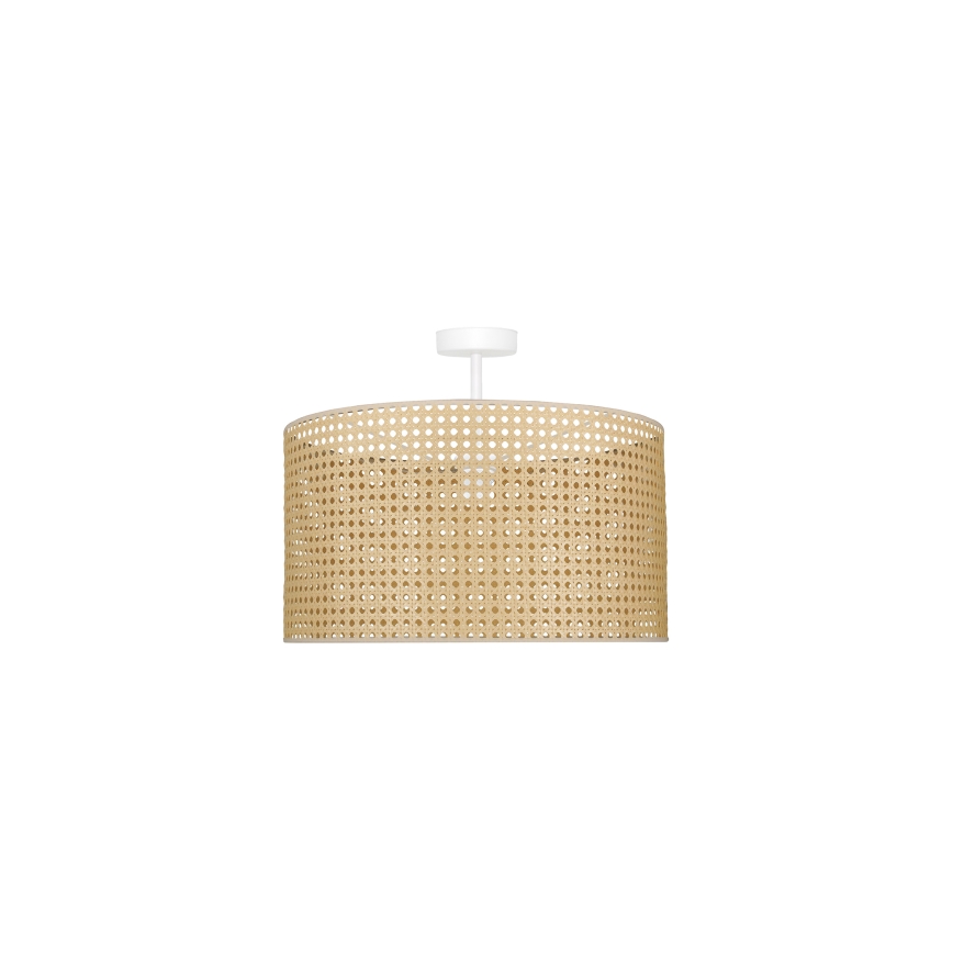 Duolla - Aufbauleuchte ROLLER RATTAN 1xE27/15W/230V d 45 cm beige