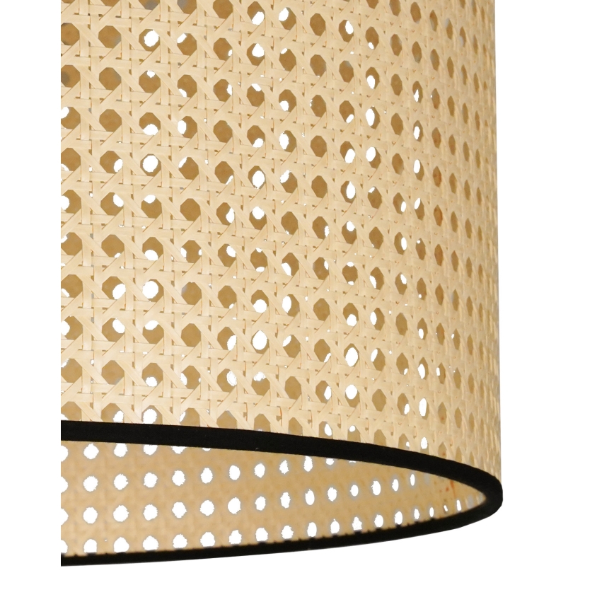 Duolla - Aufbauleuchte ROLLER RATTAN 1xE27/15W/230V d 45 cm beige/schwarz