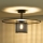Duolla - Aufbauleuchte TOKYO RATTAN 1xE27/15W/230V d 50 cm schwarz/silbern