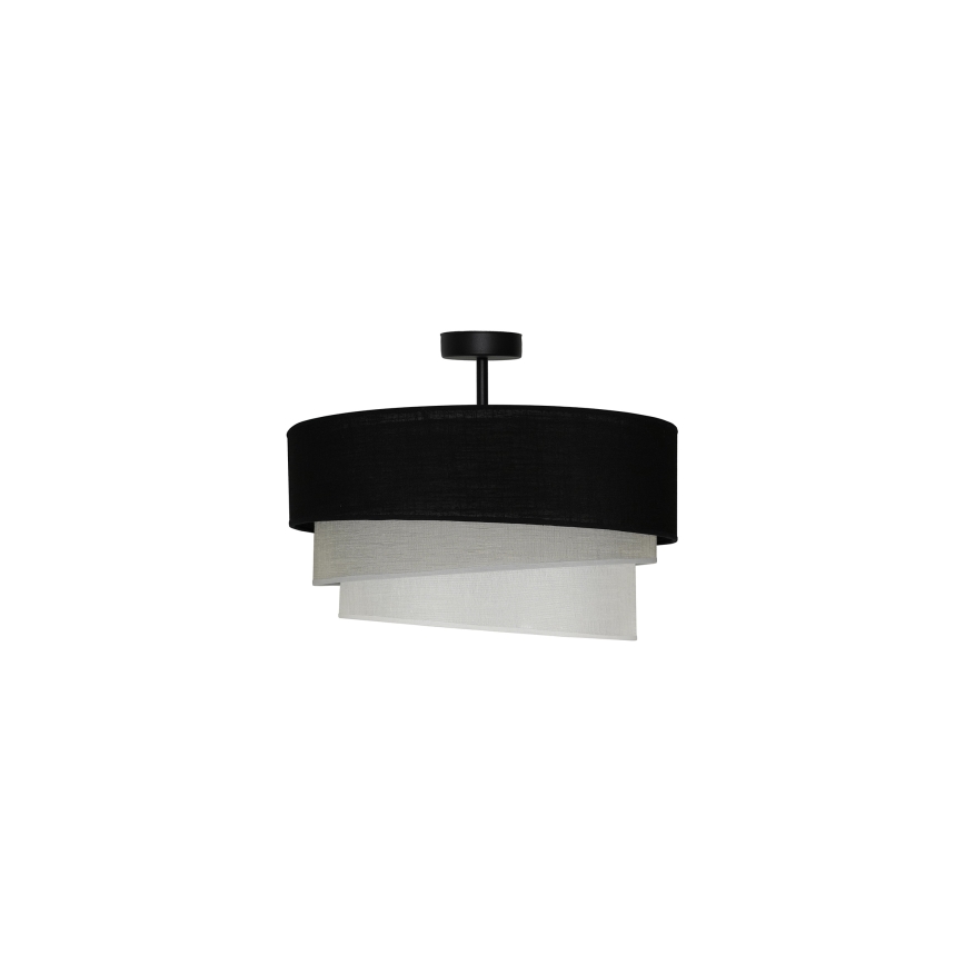 Duolla - Aufbauleuchte TRIO 1xE27/15W/230V d 45 cm schwarz/grau/weiß
