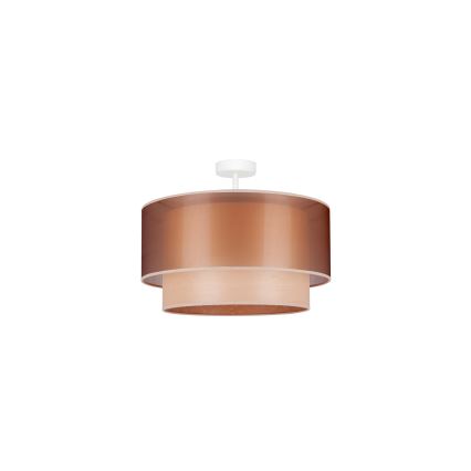Duolla - Aufbauleuchte WOOD BOHO 1xE27/15W/230V d 45 cm kupfern/beige