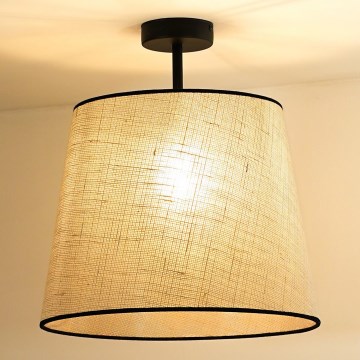Duolla - Aufbauleuchte YUTE 1xE27/15W/230V d 38 cm grau/schwarz