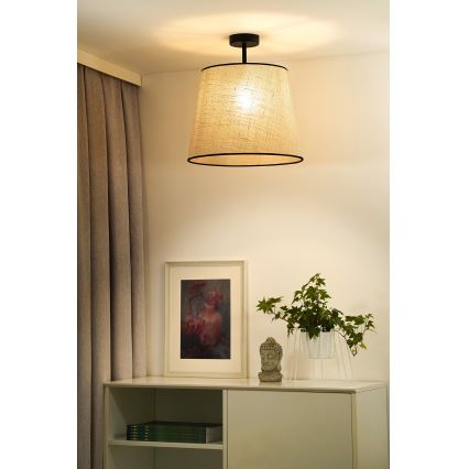 Duolla - Aufbauleuchte YUTE 1xE27/15W/230V d 38 cm grau/schwarz