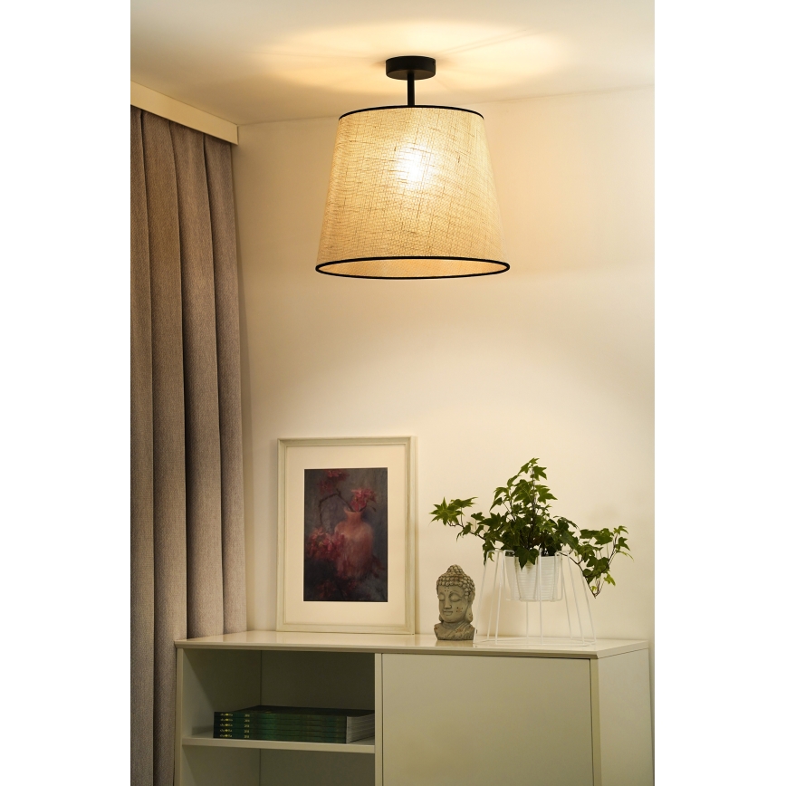 Duolla - Aufbauleuchte YUTE 1xE27/15W/230V d 38 cm grau/schwarz