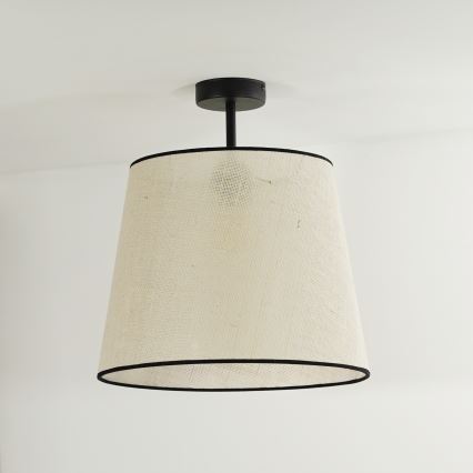 Duolla - Aufbauleuchte YUTE 1xE27/15W/230V d 38 cm grau/schwarz