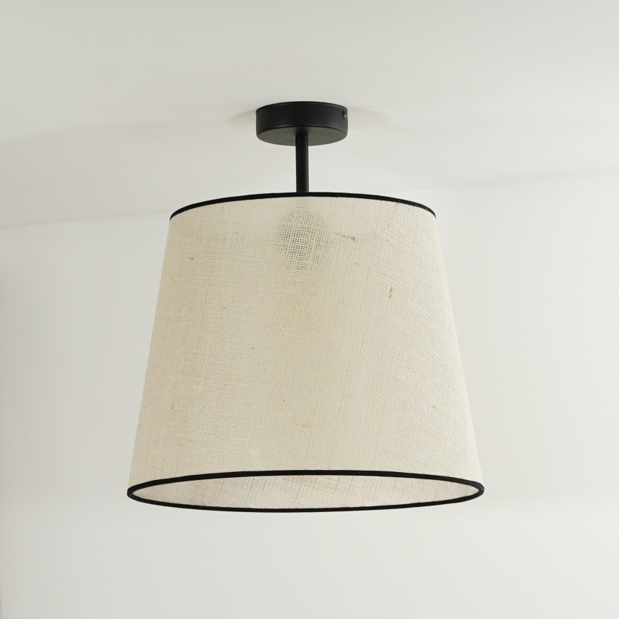 Duolla - Aufbauleuchte YUTE 1xE27/15W/230V d 38 cm grau/schwarz