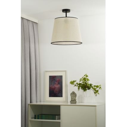 Duolla - Aufbauleuchte YUTE 1xE27/15W/230V d 38 cm grau/schwarz