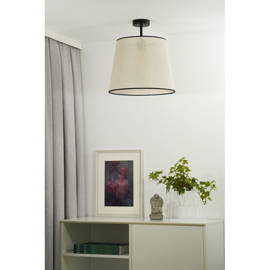 Duolla - Aufbauleuchte YUTE 1xE27/15W/230V d 38 cm grau/schwarz