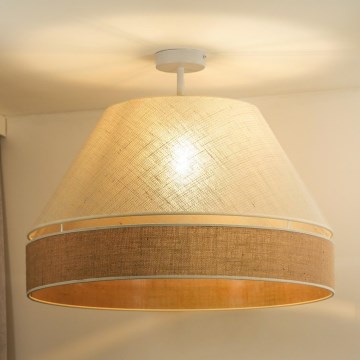 Duolla - Aufbauleuchte YUTE AVIGNON 1xE27/15W/230V d 60 cm cremefarben/beige