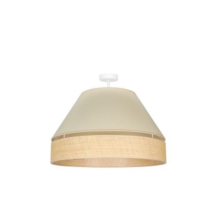 Duolla - Aufbauleuchte YUTE AVIGNON 1xE27/15W/230V d 60 cm cremefarben/beige