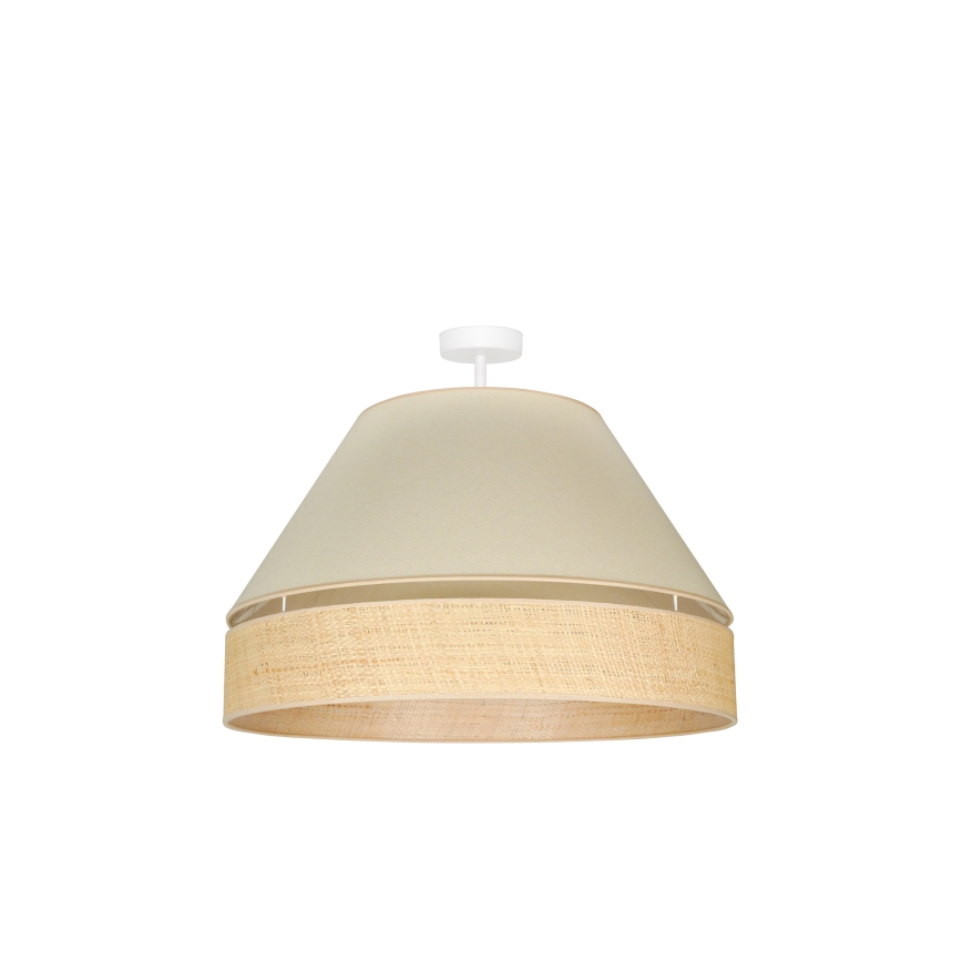 Duolla - Aufbauleuchte YUTE AVIGNON 1xE27/15W/230V d 60 cm cremefarben/beige